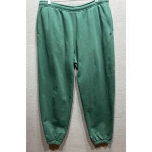 Vintage 90s Polo Ralph Lauren Green Pony Jogger Sweatpants Men Size L Drawstring